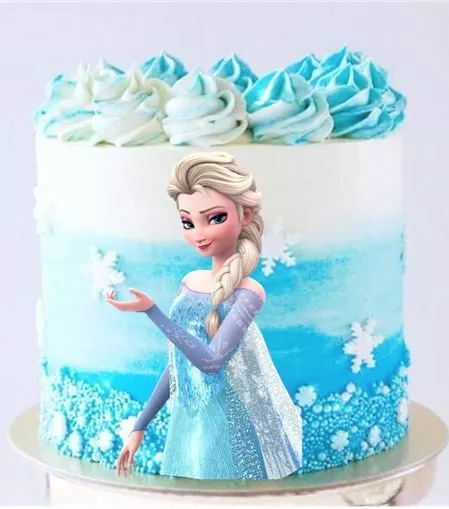 Frozen Anna Elsa Hans Olaf Kristoff and Snow Edible Cake Topper Image – A  Birthday Place