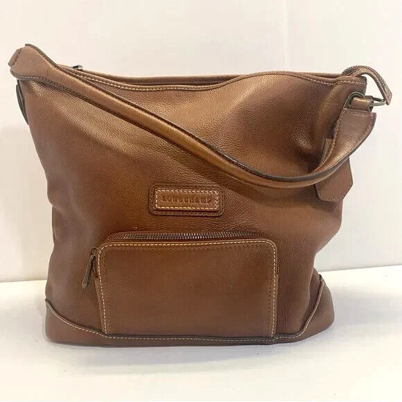 Longchamp Legende Legend Hobo Shoulder Bag Purse Leather made in France camel