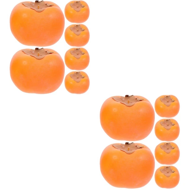 12 pz cachi falso cultura residenziale per negozio di frutta supermercato decorativo