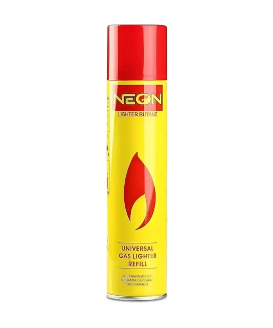 Neon lighter butane gas refill universal fluid fuel ultra refined 10.14 oz