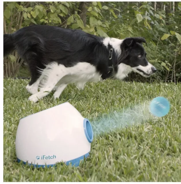 iFetch Too (Large) Interactive Ball Thrower for Dogs- Launches Standard Tenni...