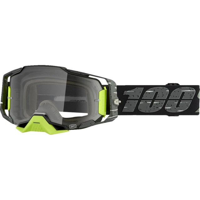 100% Armega Antibia Goggles Black OSFM 50004-00021