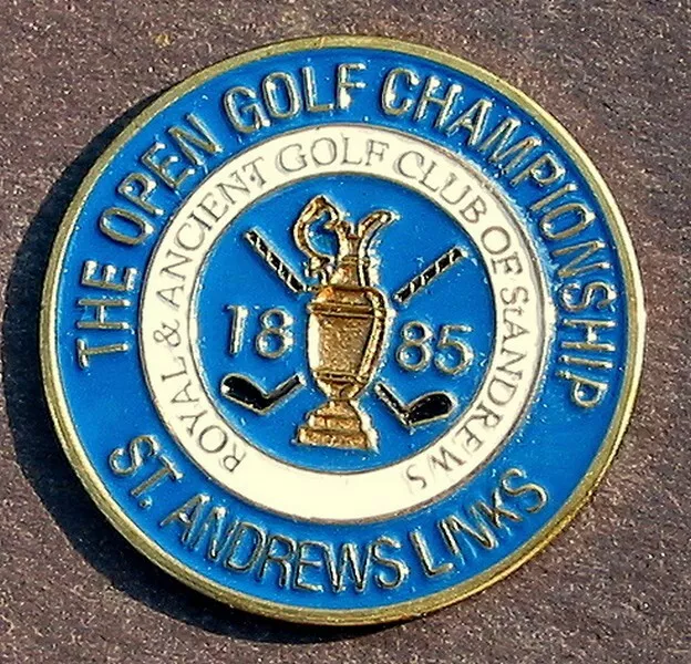 1885 British Open Golf Ball Marker 1" Coin St Andrews Old Course Links  Scotland