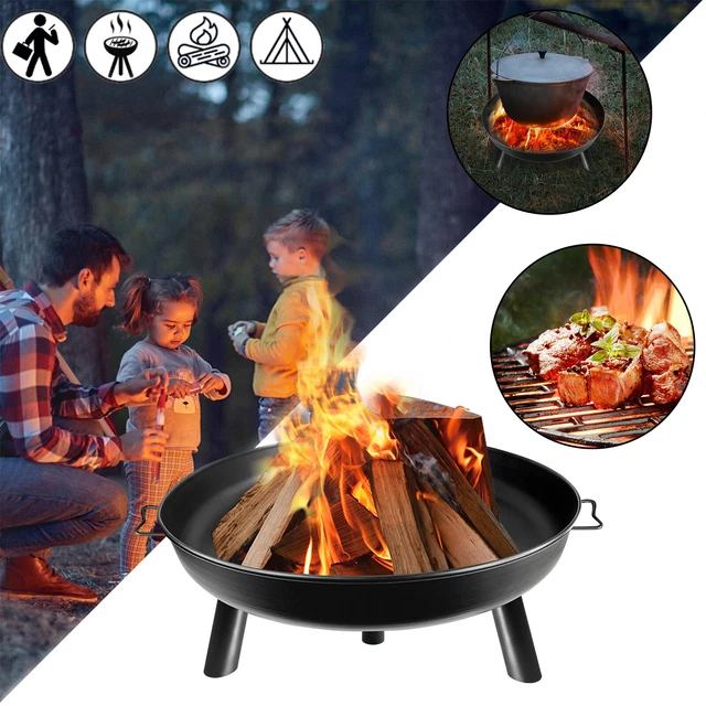 Φ 80 cm cuenco de fuego cuenco de planta con asas fuego de terraza chimenea óxido redondo