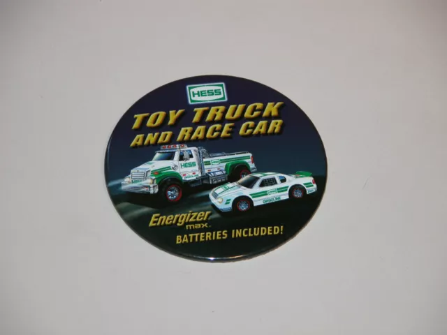 Hess 2011 Truck And Race Car Cashier Button Mint