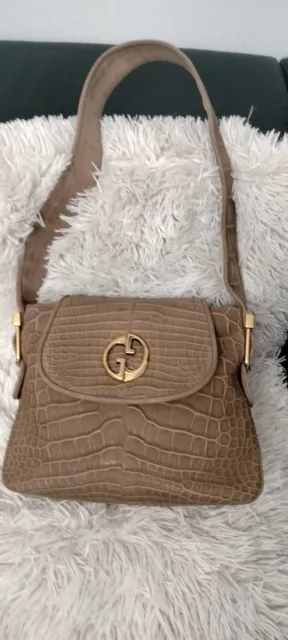 Gucci Crocodile 1973 Shoulder Bag