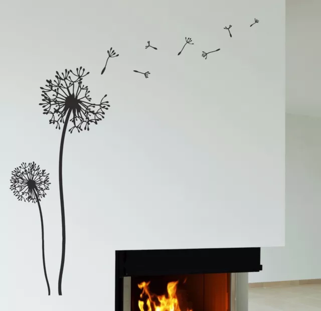 Vinyl Wall Decal Dandelion Flower Floral Decor Stickers (180ig)