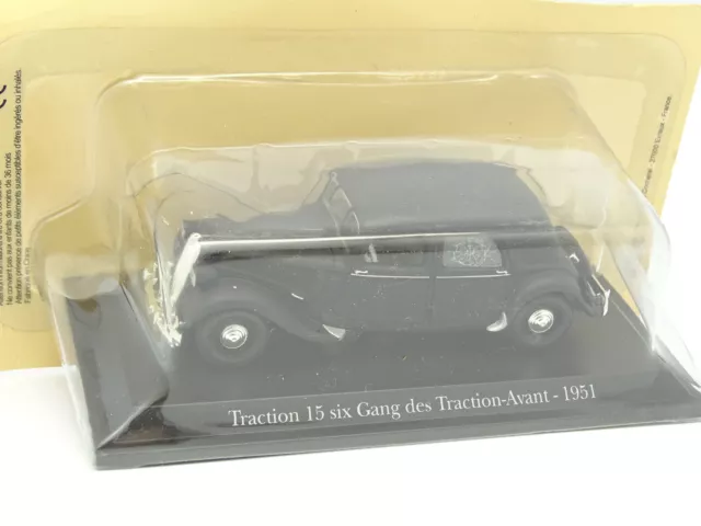 UH et Norev Presse 1/43 - Citroen Traction 15 6 Gang des Traction 1951