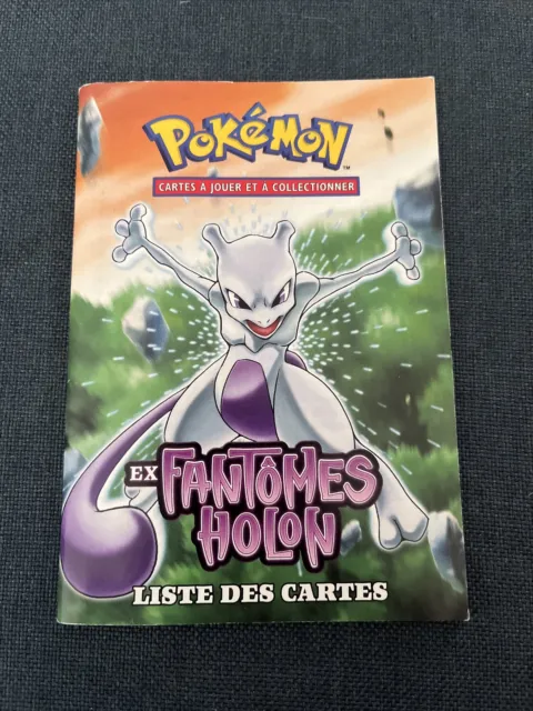 Pokémon Livret De Règles / Liste Des Cartes Ex Fantômes Holon- FR