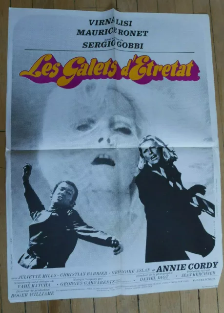 Maurice Ronet Virna Lisi Les Galets D'etretat 1972 Poster Affiche Original