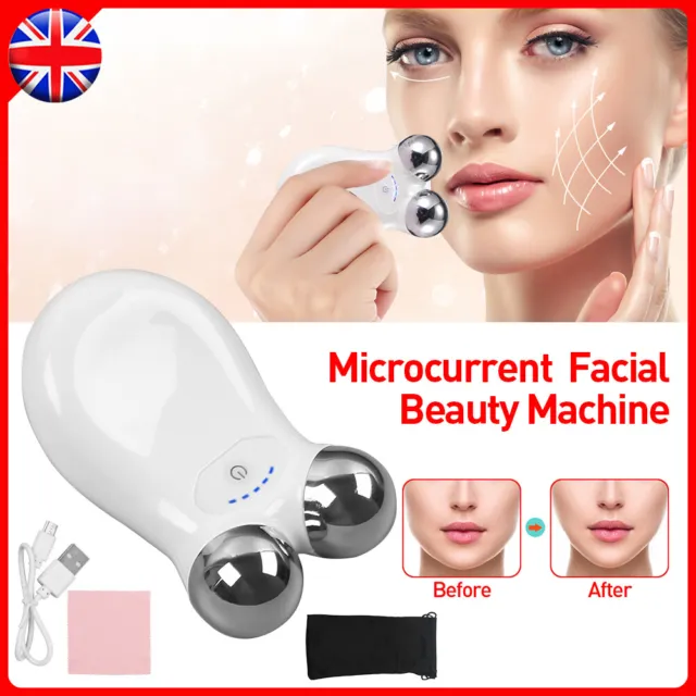 EMS Microcurrent Face Skin Facial Beauty Machine Tightening Lifting Device UK