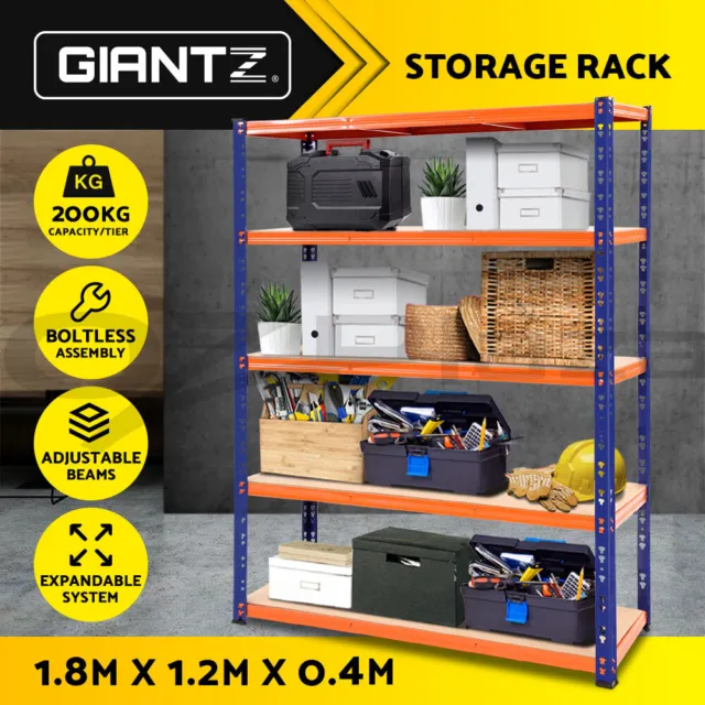 Giantz 1.8M Garage Shelving Warehouse Rack Pallet Racking Storage Shelves Steel