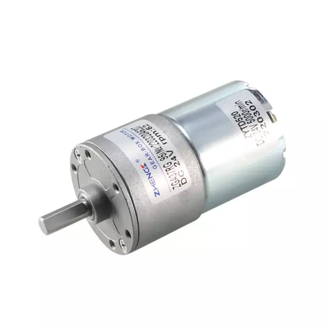 24V DC 52 RPM Gear Motor High Torque Reduction Gearbox Centric Output Shaft