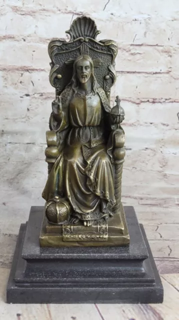 Art Bronze Sculpture Jesus Christ Statue Figure Bible Jesus Figurine Church Deal
