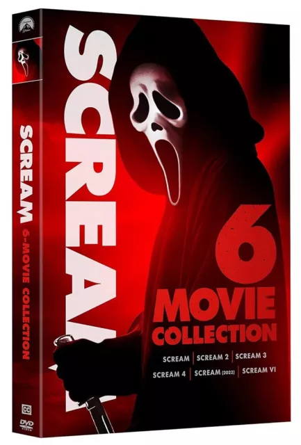 Scream 6-Movie Collection The Complete 1-6 (DVD, 2023, 6-Disc Box Set) New