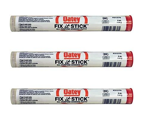 Oatey 31270 Tubes Epoxy Putty Display 4-Ounce Sold as 3 Pack