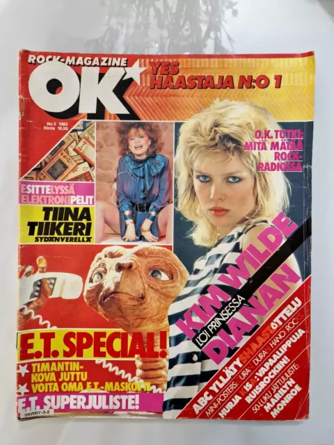 Kim Wilde/ABC/Culture Club / Hanoi Rocks -  magazine from Finland  2/1983