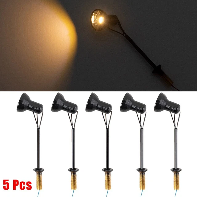 Lampadaire DEL Pour Modèle De Chemin De Fer 8 Pièces Lampes