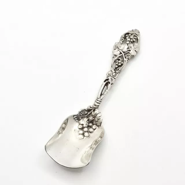 Antique German 800 Silver Grape Vine Sugar Scoop Spoon Shell