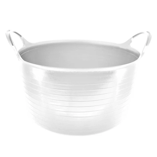 Capazo uso alimentario de plastico 30 Litros Blanco