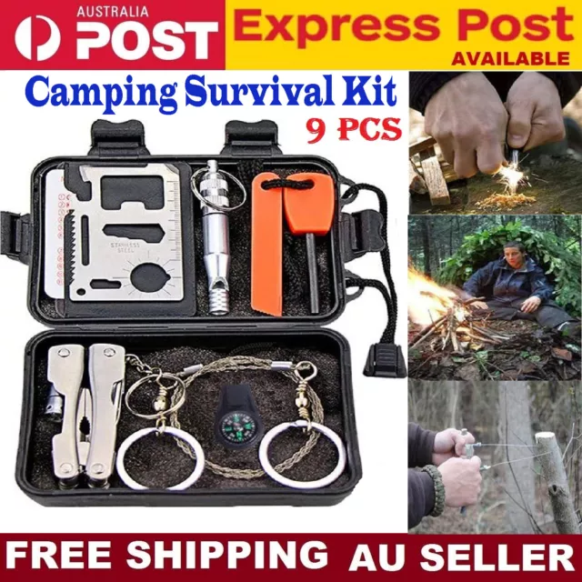 Emergency Gear Kit for Camping Hiking Outdoor Survival Tool Camping Equipment AU