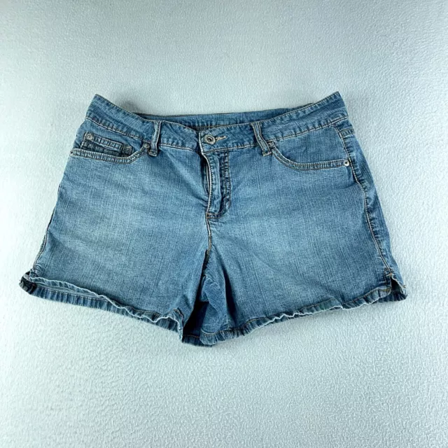 Faded Glory Womens Shorts Blue Jeans Tag Size 10 (32) Cut-Off Denim