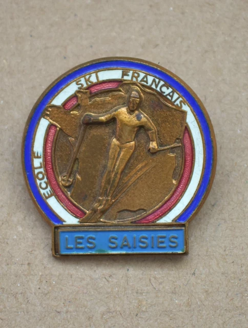 INSIGNE LE CHAMOIS DE FRANCE - ECOLE DU SKI FRANÇAIS modèle 1945
