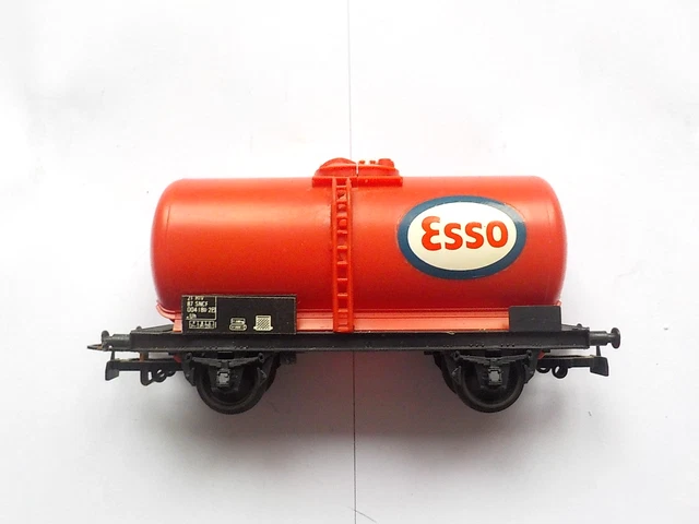 Wagon-citerne SMCF Esso Noir - 2 Essieux - Échelle Ho - Années 1950 - Fabriqué En France