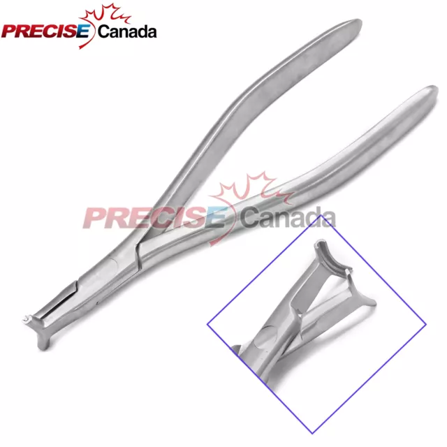 Orthodontic Hammer Head Plier Serrated Arch-Wire Forming Adjusting Cinch Back