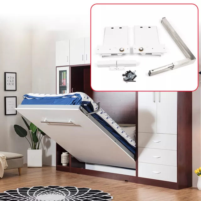 DIY Horizontal Murphy Large Size Wall Bed Springs Mechanism Hardware Kit Durable