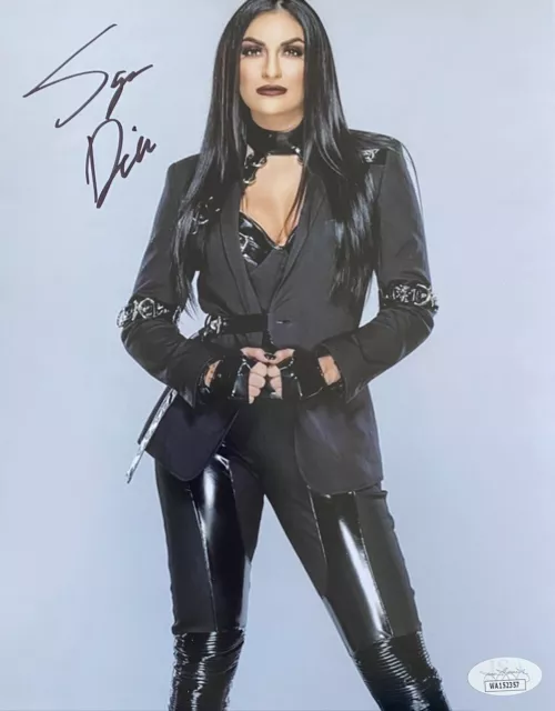 JSA witnessed Sonya Deville 8x10 PROMO AUTOGRAPHED Pro Wrestling Hand Signed 1