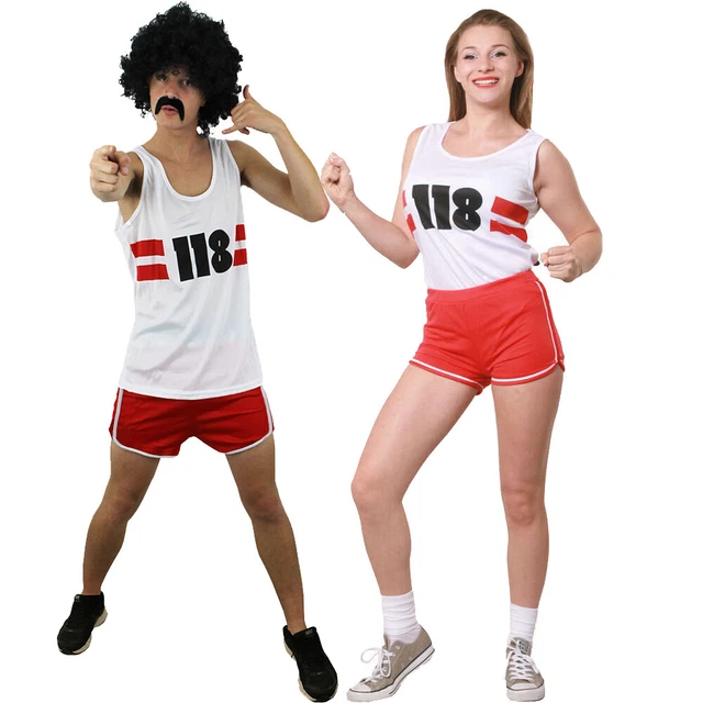 118 FANCY DRESS Men And Women Marathon Retro Stag/Hen Party Vest And Shorts  14.99 - PicClick UK