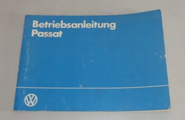 Betriebsanleitung / Handbuch VW Passat B2 Typ 32b Stand 07/1983