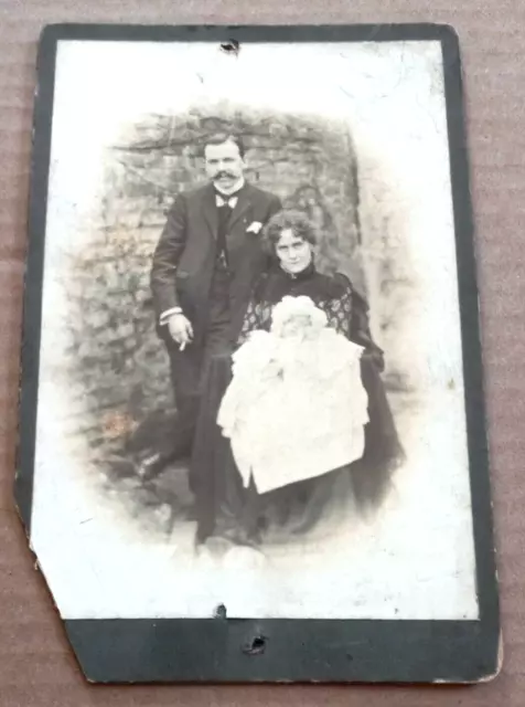 Antique Victorian Era Deceased Child Post Mortem ? Photo cabinet card