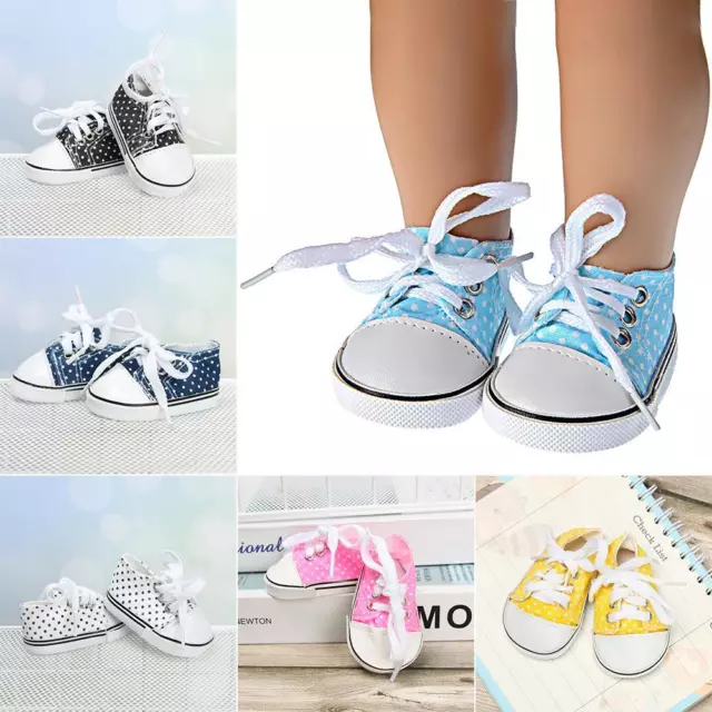 Birthday Gifts Toys Wave point Shoes Doll Accessories Doll Shoes Canvas Shoes