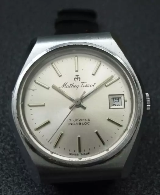 Selten!! Original Mathey-Tissot # ca. 1970er # ca. 35 mm # Handaufzug