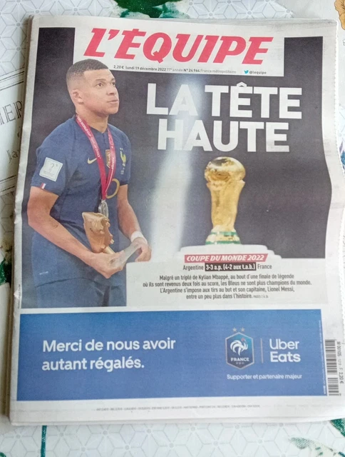Coupe du monde 2022 : la presse célèbre l'«époustouflant» Messi, console l'«incroyable» Mbappé