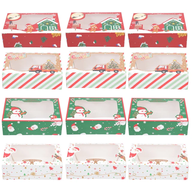 Scatola biscotti di carta contenitore regalo contenitore caramelle per regali imballaggio