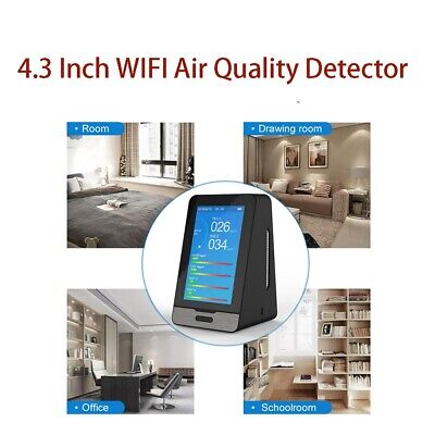 Air Quality Monitor PM1.0 PM2.5 HCHO CO2 Humidity Temperature Meter LED Display