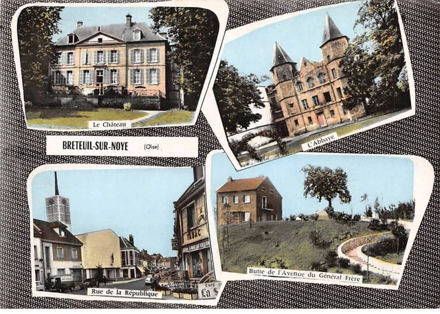 60 .n° kri11001 . breteuil sur noye . multivue .  .n°lu 2   . edition combier