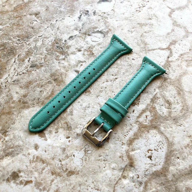 Verde Sottile Pelle Elegante Fascia Cinturino per Garmin Forerunner 255 -B22