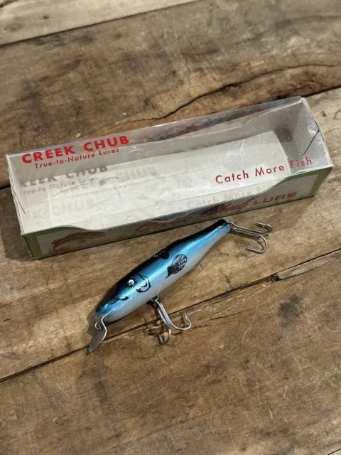 VINTAGE TWIN MINNOW FISHING LURE SUPER RARE JOINTED LURE