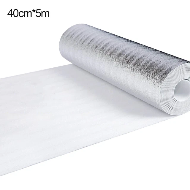 Réfléchissant Film 10m X 0.5m X 3mm Aluminium Alu Chauffage Isolation Tout Neuf
