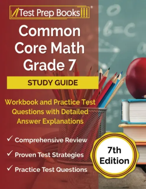 Comuni Core Math Grado 7 Study Guida Workbook E Pratice Prova Domande Con D