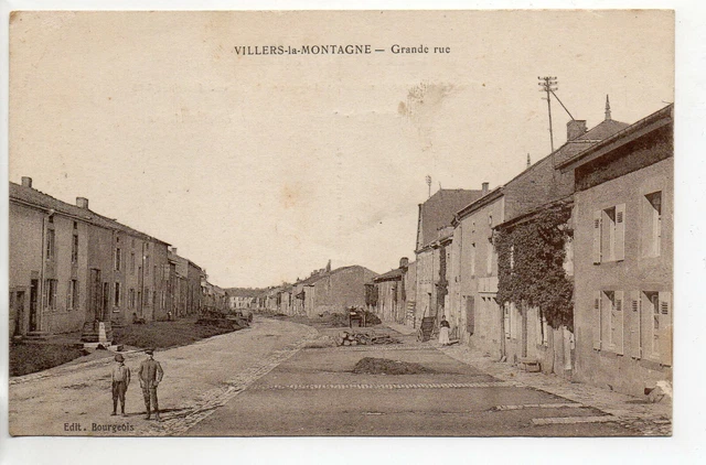 VILLERS LA MONTAGNE - Meurthe et Moselle - CPA 54 - la grande rue