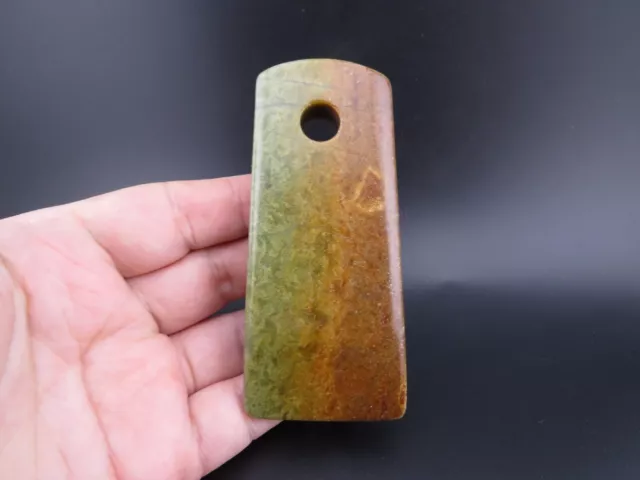 Chinese old  jade,noble collection,Hongshan culture,jade,axe,pendant R(608)