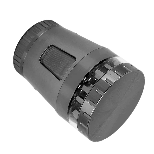 (Black)Coffee Grinder Manual Spice Grinder With Spatula Fine Grinding Easy To