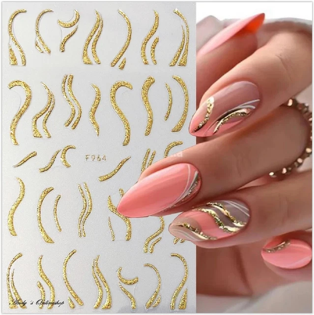 Nagelsticker Bunte Blumen, 30 Blätter – Selbstklebende Nail Art Sticker Für Einfache Nageldesigns