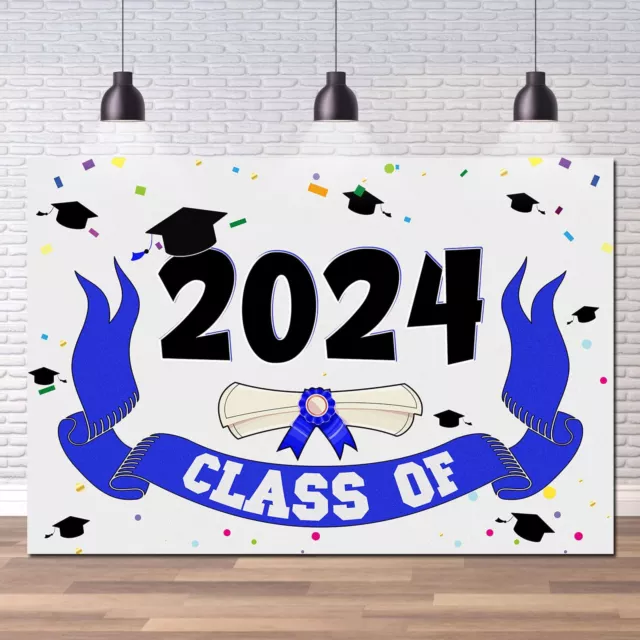 CLASS OF 2024 Backdrop Congratulations Graduate Party Decoration Banner