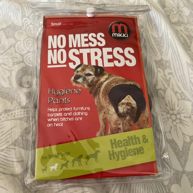 Mikki Dog Hygiene Pants Now Mess No Stress For Dogs Bitches On Heat In Season